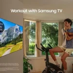 Faire de l’exercice à la maison est encore plus excitant avec un téléviseur Samsung et un système audio Samsung sophistiqué !